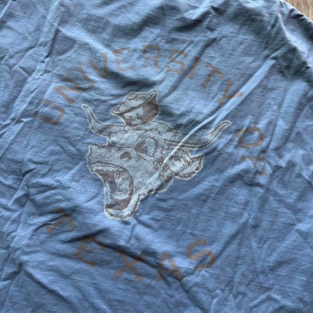 Texas Longhorns Comfort Colors Graphic Tee Faded Vintage Style Pocket Shirt M‎